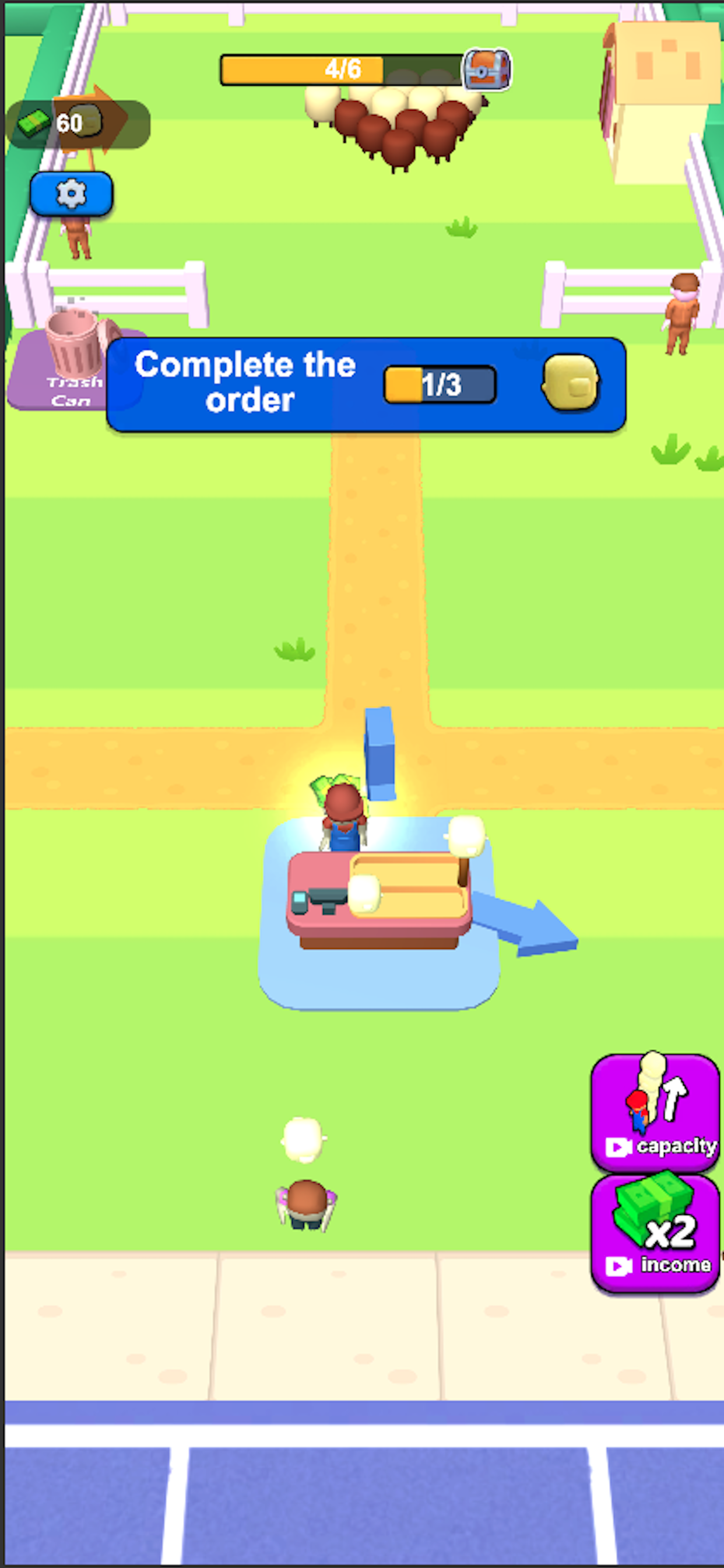 Manage Sheep Farm Screenshot 2 - Order completion screen